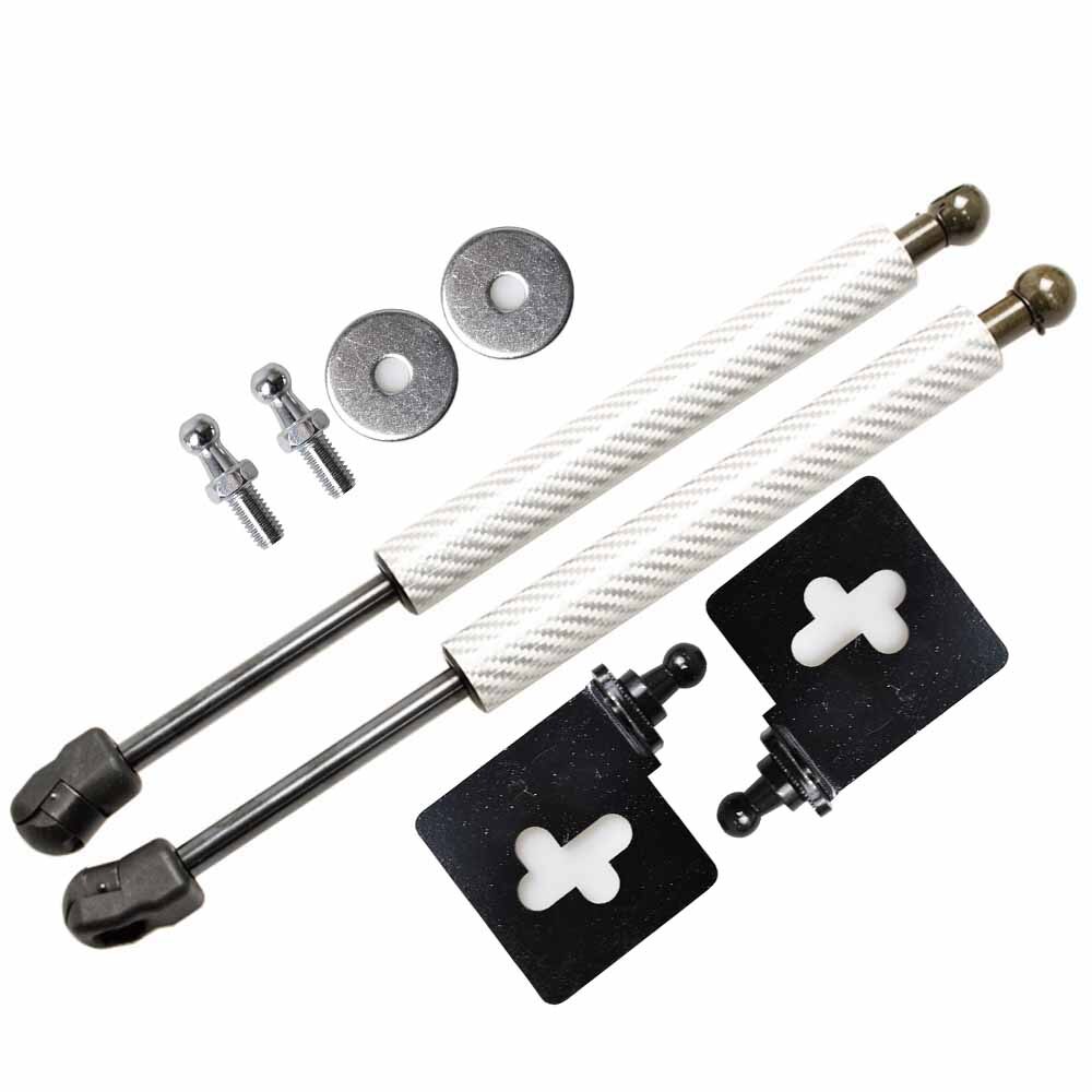 For Skoda Fabia MK1 6Y 1999-2007 Front Hood Bonnet Modify Gas Spring Struts Lift Support Shock Damper: silver carbon fiber