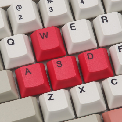 Capacitive Keyboard WASD PBT Keycaps Blue Pink Purple Red Yellow Green Color Game Keycaps For Topre Keyboard Replace Key Cap