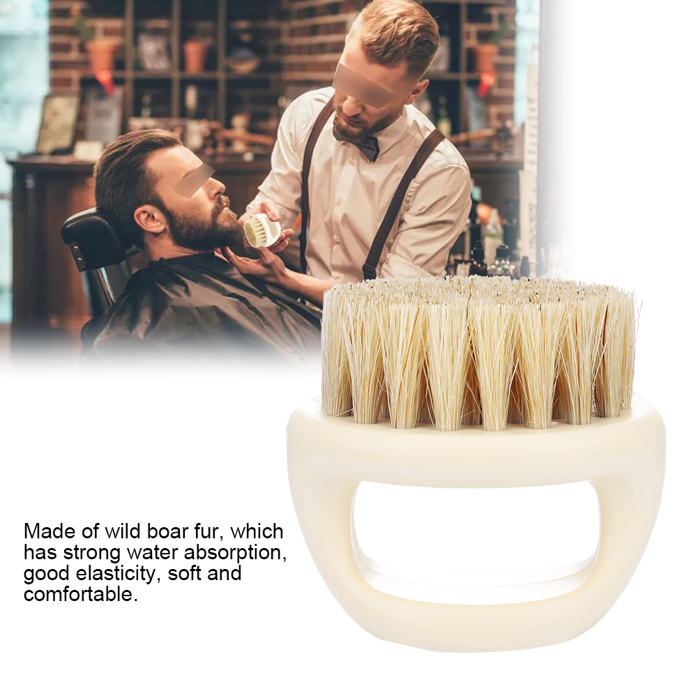 Brosse Anti-poussière de coiffeur , brosse antistatique en poils de sanglier, peigne à barbe, brosses de balayage de cheveux de Salon, brosse de moustache pour hommes