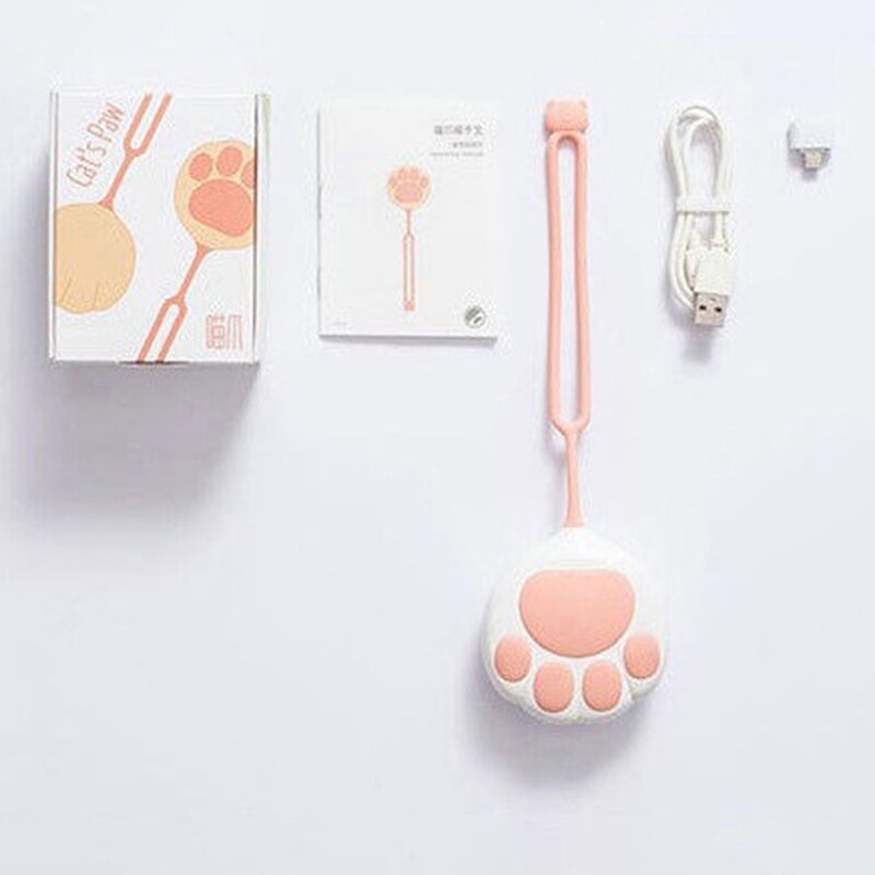 1pcs Portable Cute Winter Pocket Hand Warmers Rechargeable Electric Heater Cat paw USB Charger 3000mAh