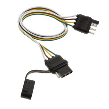 Auto Vervanging 4 Pin Rv Trailer Licht Bedrading Plug Adapter Platte Draad Connector Met 32''cm Kabel