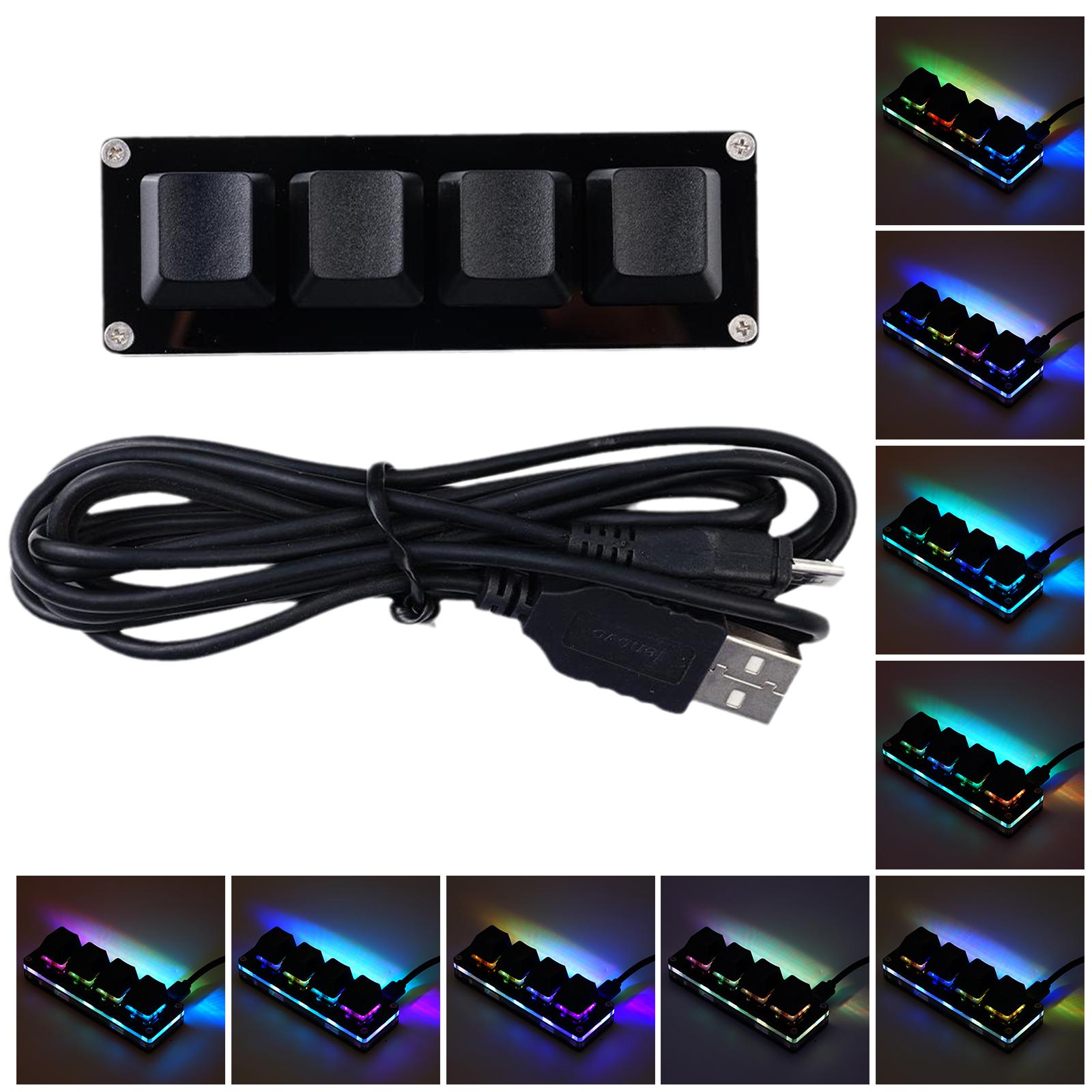 USB Programming Macro Custom Mechanical Keyboard RGB 24/16/12/9/8/4/3/2 Key Copy and Paste DIY Gaming Mini Keypad Macropad: Natural