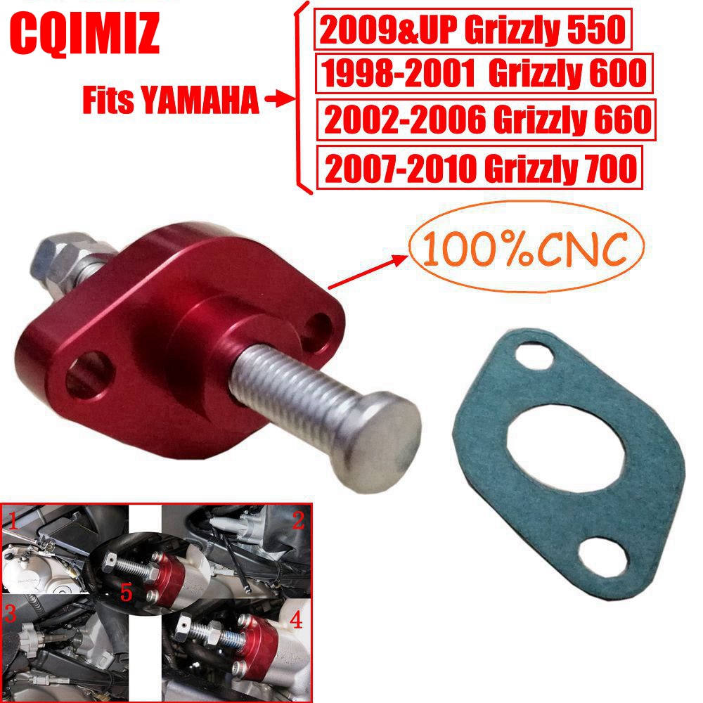 Til yamaha grizzly 550/600/660/700 & up 1998-2001 2002-2006 2007 billet manuel kamkædestrammer