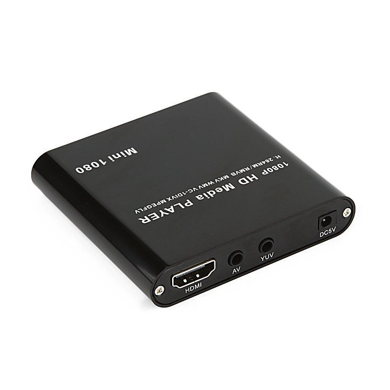 Mini Full Hd 1080P Media Player Ondersteuning Hdmi/Av/Usb/Sd/Mmc Externe Hdd Media speler Met Eu Plug