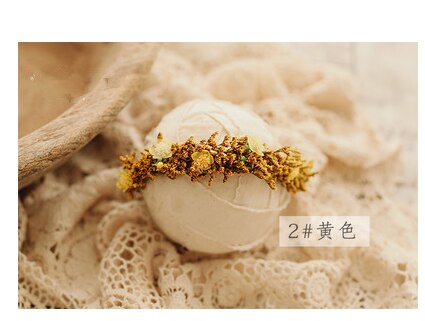 Accesorios para bebé, diadema con flores para infantil, estudio hecho a mano, accesorios de fotografía recién nacido, diadema de Navidad, diademas de boda: 6