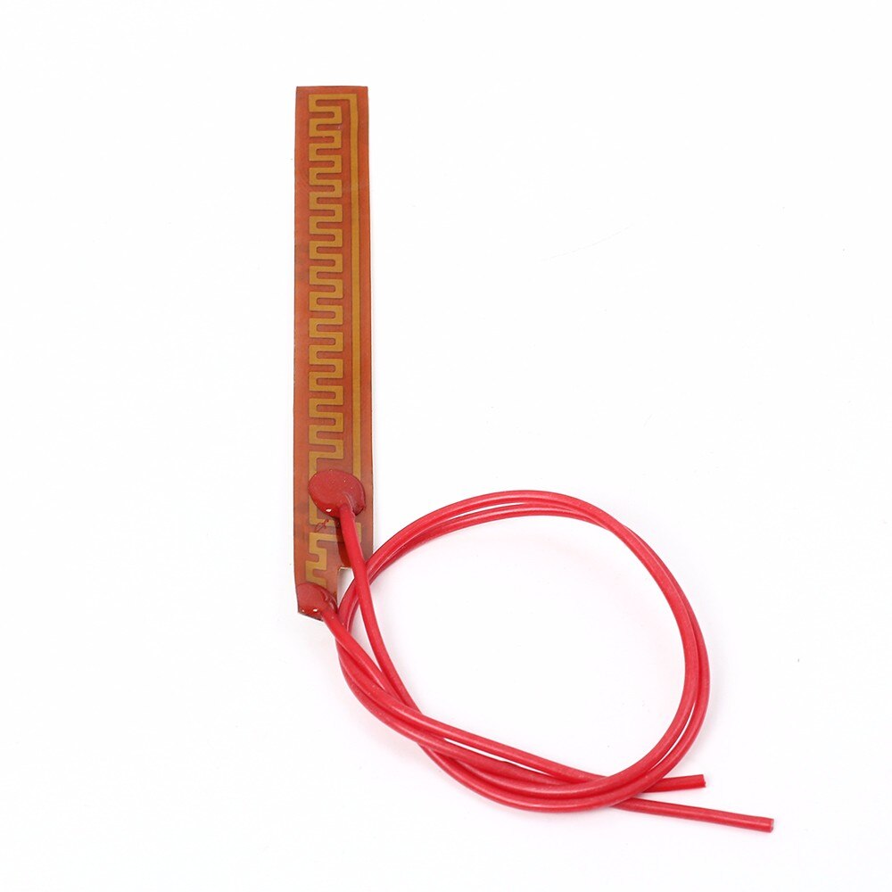 10mm x 93mm 12V 12W Pi Polyimid Electrotherma Heizung Film Platte Erhitzt Heizung Membran Band Platte schnelle Vorwärmen