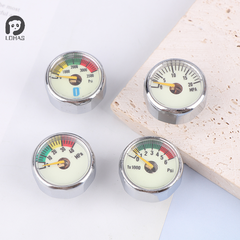 Luft mini mikro trykkmåler manometer | gjenger  m10 m8 | 5 mpa 10 mpa 20 mpa 30 mpa 35 mpa 40 mpa 300 bar 3500 psi 5000 psi 6000 psi
