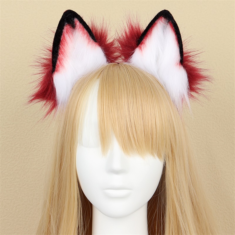 Pelztier Katze Fuchs Ohr Haarreifen Verstellbarer Halloween Kopfschmuck Cosplay Party Kostüm Requisiten Kopfbedeckung Haarschmuck