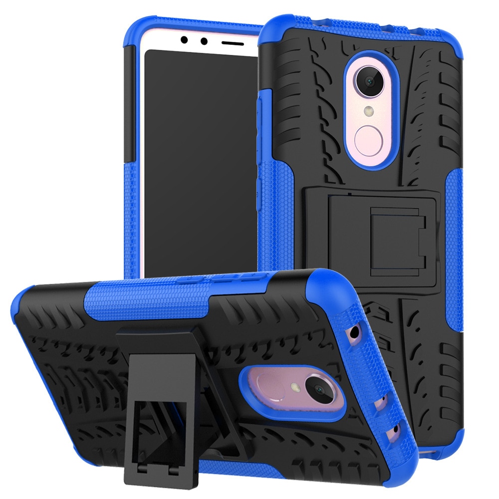 Telefon fall für Xiaomi Redmi 5 Plus fall für Xiaomi Redmi 5 fall stoßfest tpu silikon harte rückseitige abdeckung für xiaomi Redmi Note 5: for Redmi 5 Plus / grip armor blue