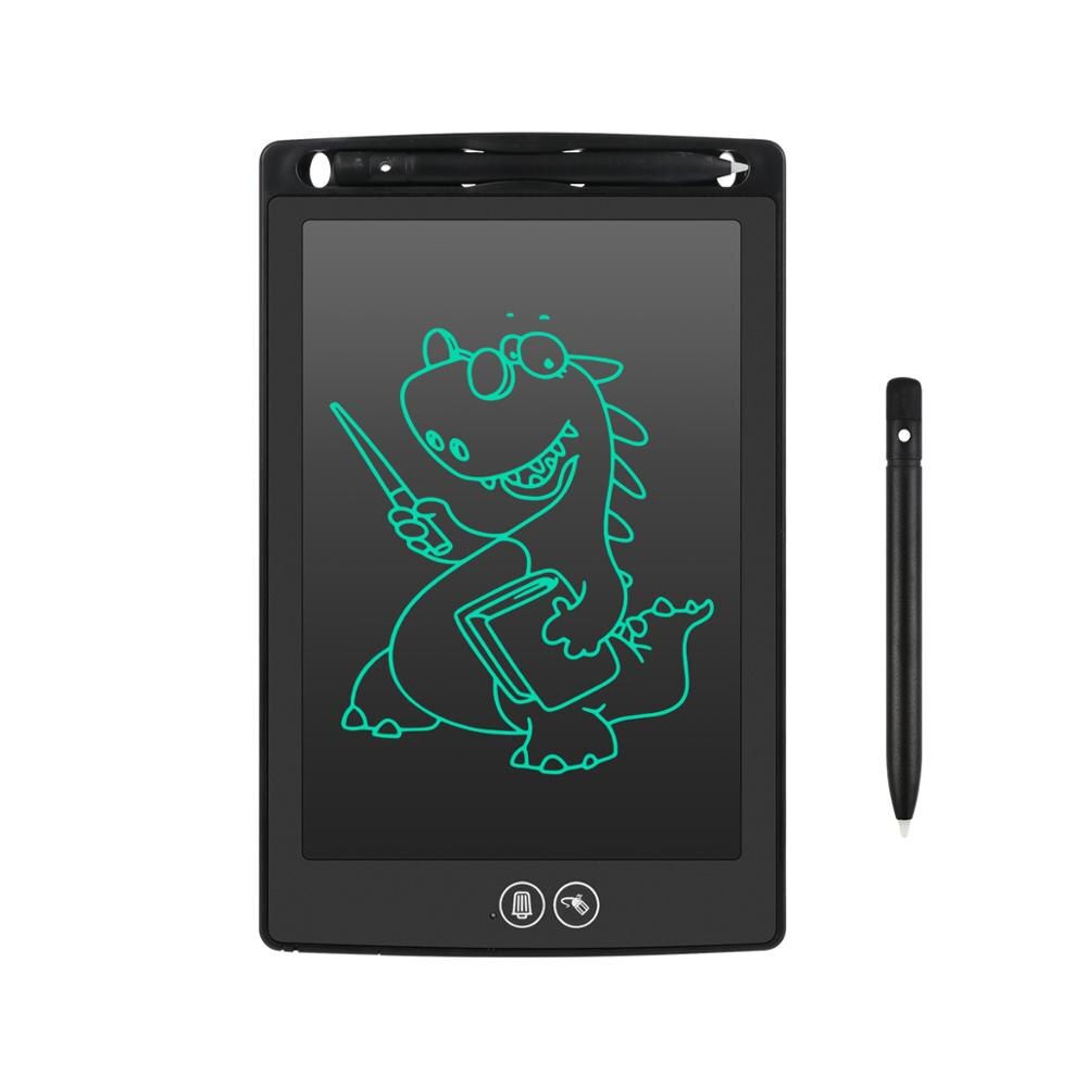 12Inch LCD Partially Erasing Writing Tablet Portable Ultra Thin Digital Drawing Tablet Electronic Handwriting pads for Kids: black