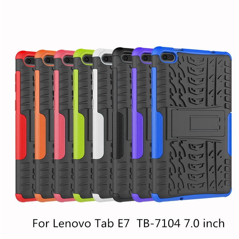 Funda para Lenovo Tab E7 E 7 TB-7104F TB-7104 7,0 pulgadas Funda resistente 2 en 1 híbrida resistente Funda soporte para Tablet Capa