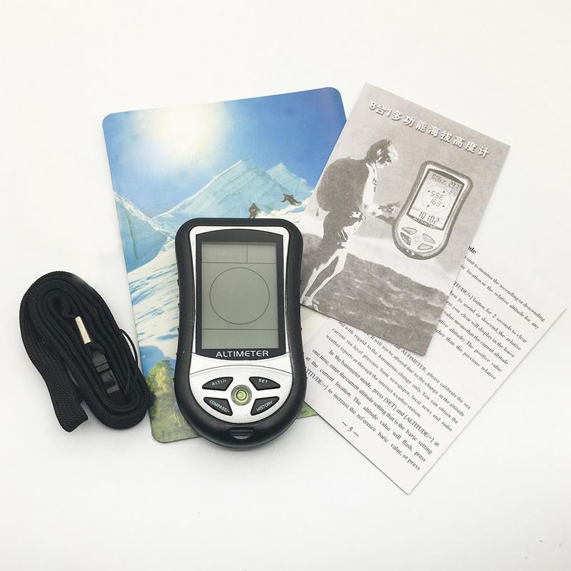 8 in 1 Handheld Elektronische Navigation Gps Kompass Höer Messgerät Thermometer draussen Angeln Barometer Ohne Batterien