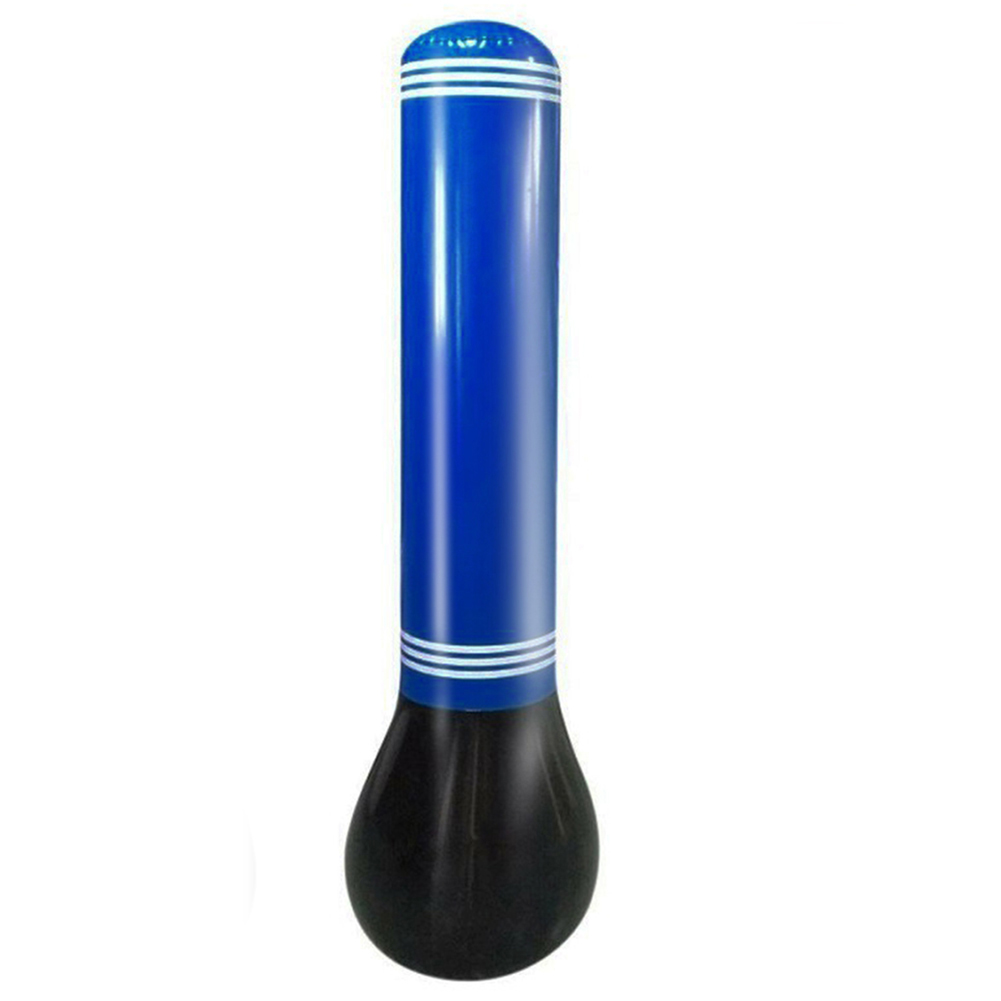 Vaso inflable Unisex para chico, saco de boxeo, saco de arena para niños, gimnasio en casa, Fitness, boxeo, entrenamiento, juguete para aliviar el estrés: 160cm Blue