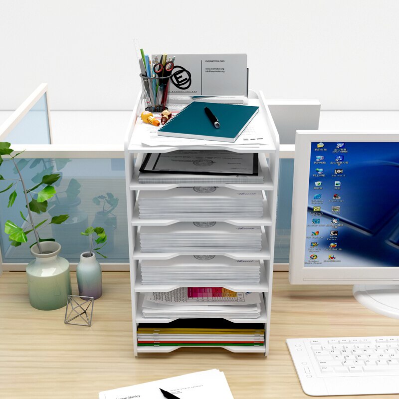 Document Trays White Paper File Holder 6 Layers Document Tray Office School Supplies