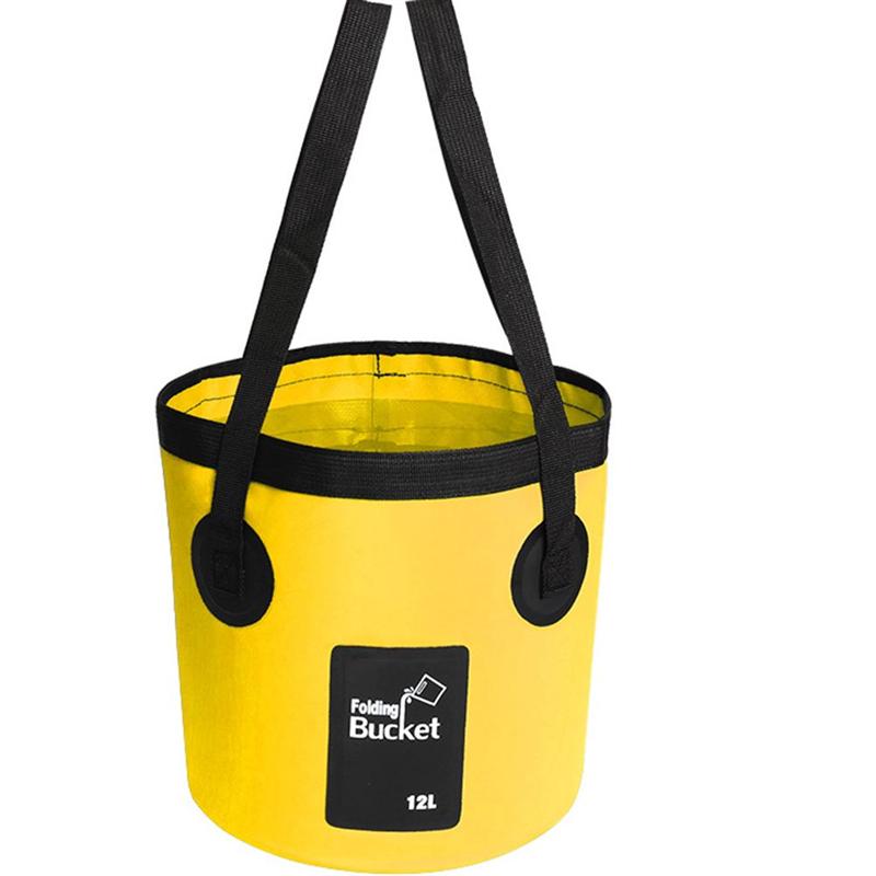 12L/20L Collapsible Bucket Waterproof Bag Portable Bucket Lightweight Bag for Fishing Travelling Camping Hiking