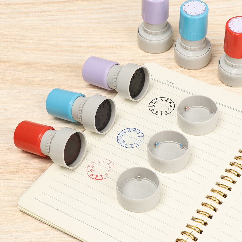 1pc Clock Stamp Teaching Tools for Kids Learning on Watch Multiple Style Student Teaching Tools Seal for Primary school supplies