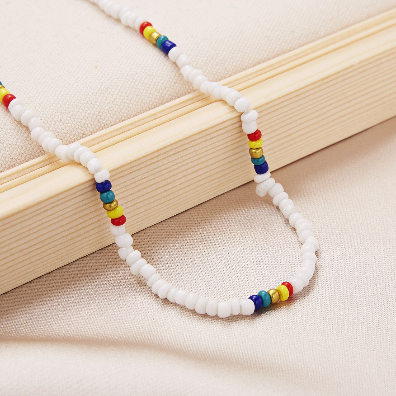Boho Chic Zaad Kralen Ketting Vrouwen Mode Kleurrijke Hals Ketting Bohemian Zwarte Choker Kettingen Sieraden Charms Party: 07