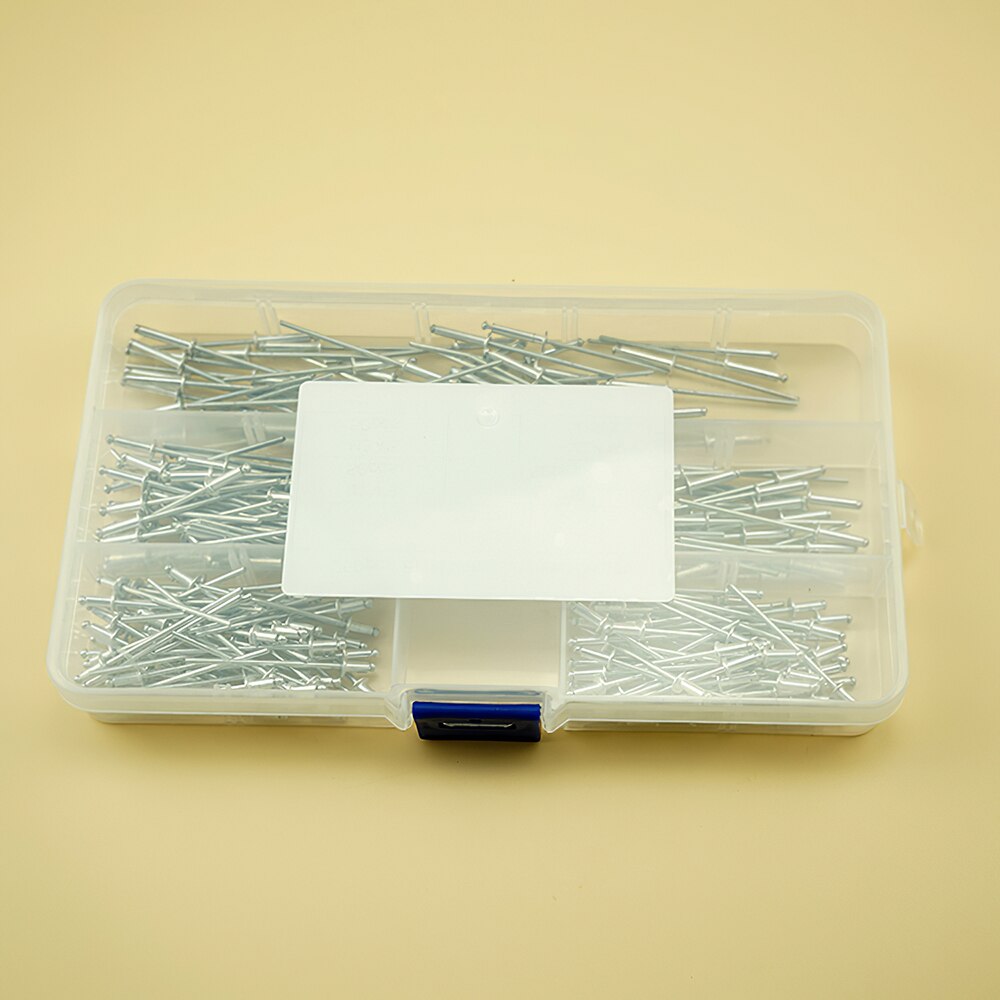 250pcs Durable Stainless Steel Round Head Blind Rivets Fastener Center Steel Wire Nail And Brad Assortment Kit Welding Screw Set