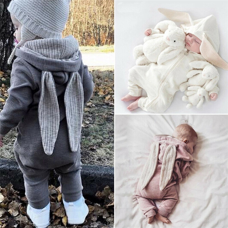 Höst vinter småbarn babykläder unisex pojkar flickor kläder pojke rompers barn kostym för flicka spädbarn jumpsuits overaller