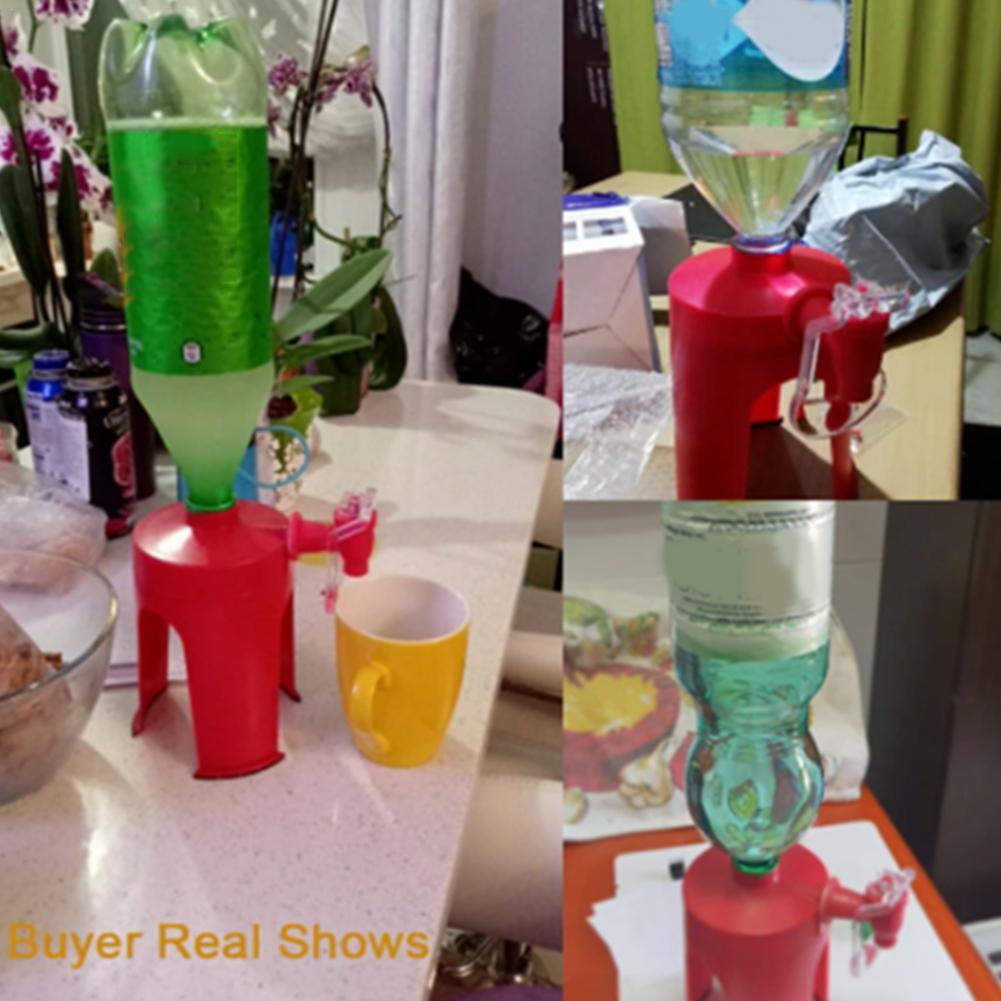 1Pc Hand Druk Soda Dispenser Fizz Dispenser Rood Dispenser Cola Water Drink Party Dispenser Y5L4