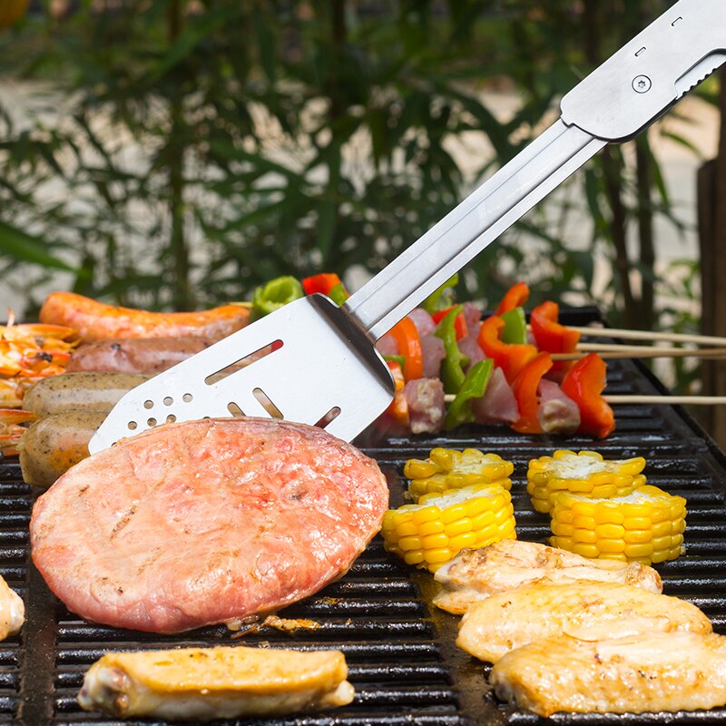 ROXON 6-in-1 BBQ Multi Werkzeug, edelstahl barbrcue Grill Werkzeug, Spachtel, Gabel, Grill Zange, Flasche Öffner, multitool