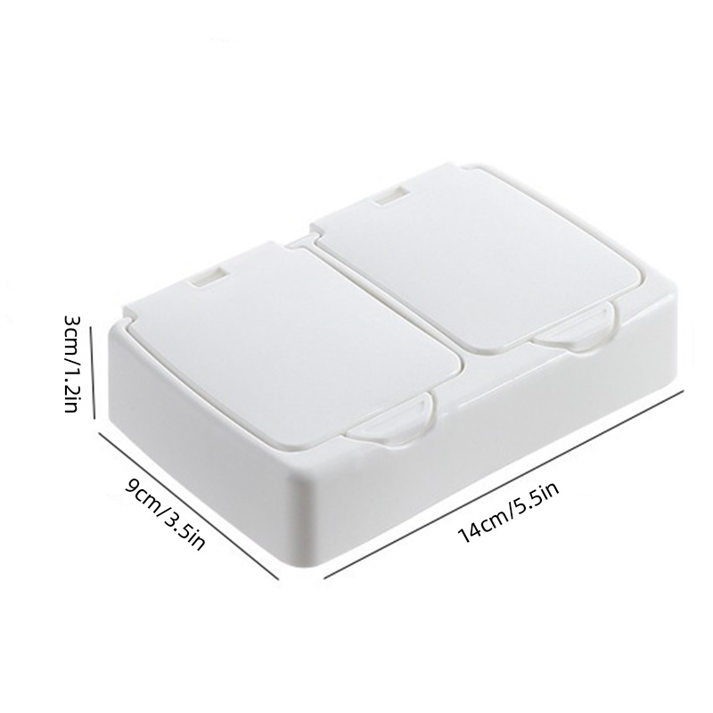 Mini Desktop Pop-up Storage Box Dust Proof Cotton Swabs Makeup Organizer Case Small Things Holder: Red