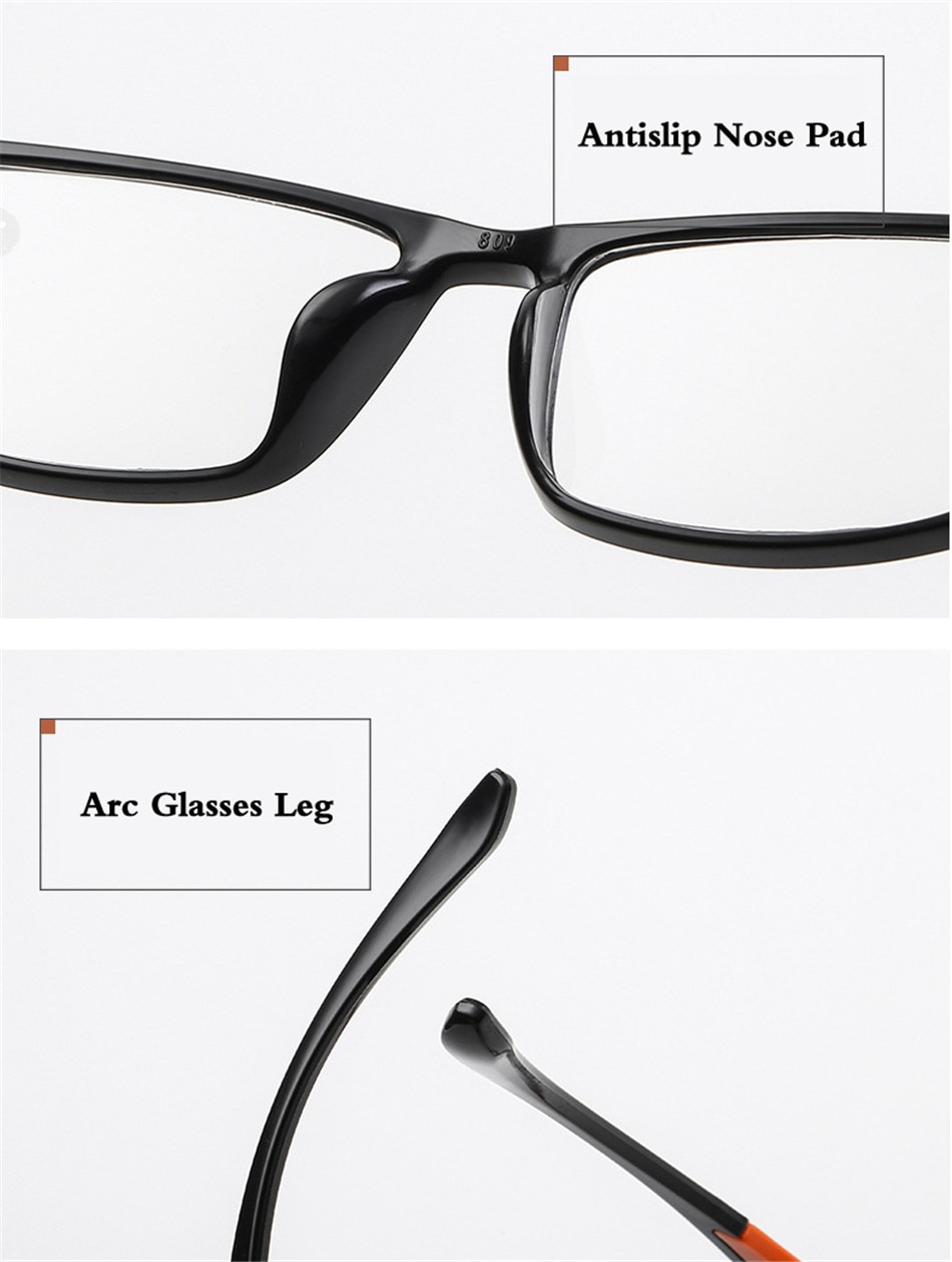 Onevan tr90 ultraleve óculos de leitura dos homens das mulheres retro lente clara presbiopia óculos feminino masculino leitor + 1.5 2.0 3.0 4.0