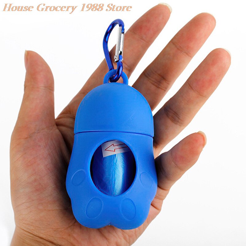 Pet Waste Bag Dispenser For Dog Waste Bag Holder Plastic Garbage Bag Dispenser Carrier Case Dog Pet 15 Roll Waste Poop Bags