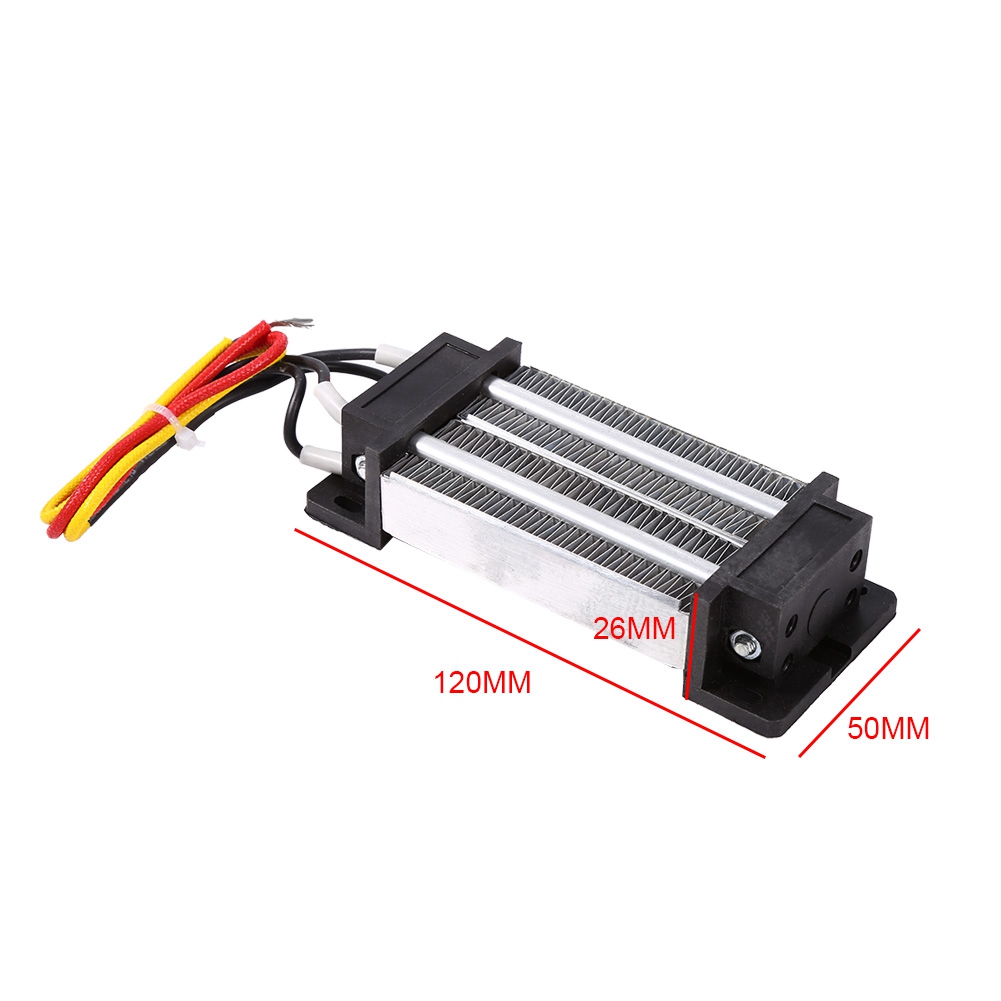 Calentadores eléctricos PTC de 200W DC 12V aislamiento de cerámica termostático de alta potencia PTC elemento calefactor Hardware calentadores para el hogar