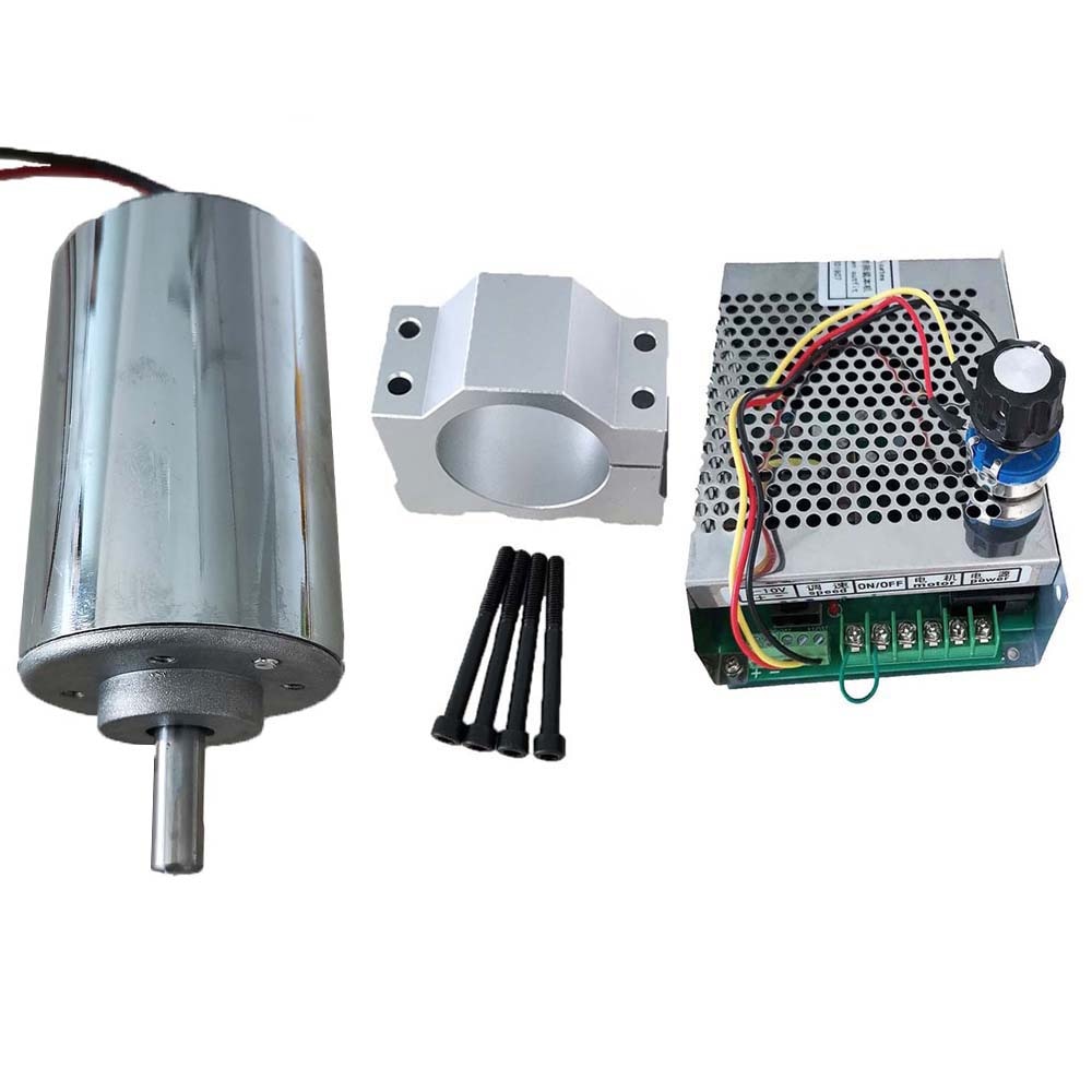 Air cooled 0.2kw CNC spindle Motor/ Motor Kit 200W Spindle Motor + Power Supply speed governor For Engraving