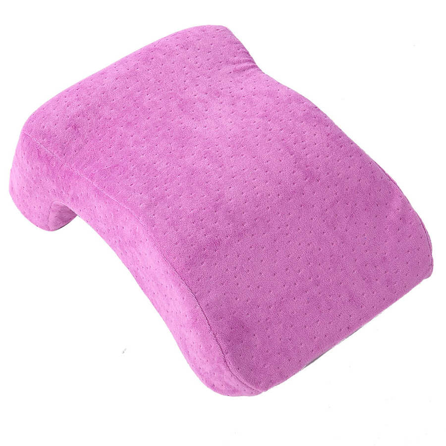 Memory Foam Pillow Comfortable Office Student Nap Pillow Neck Bed Sleeping Cushion Pillow Purple