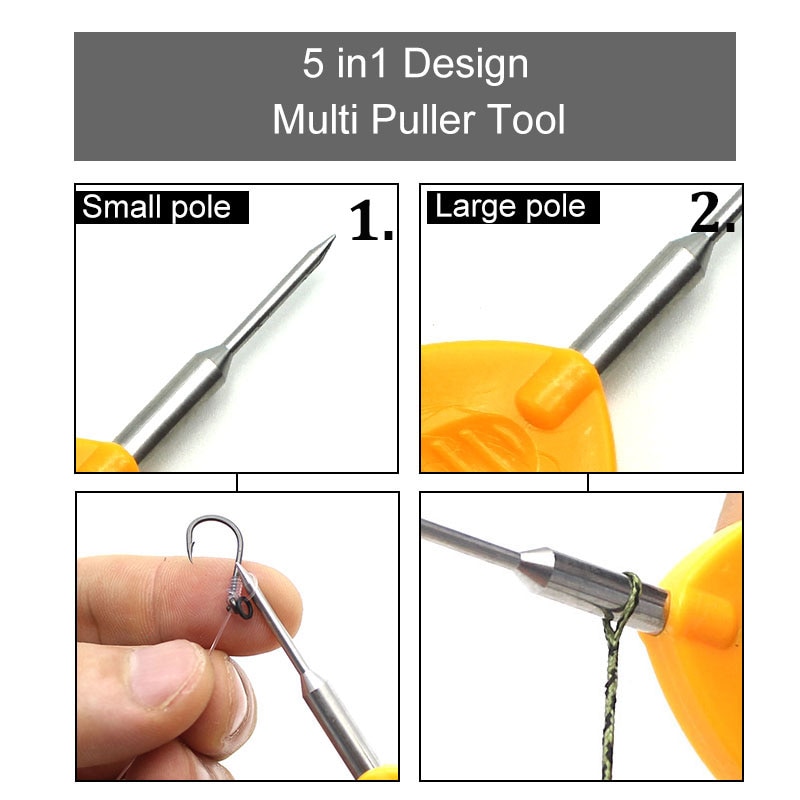 Carp Fishing Hook Knotting Tool &amp; Tie Hook Loop Making Device &amp; Hooks Decoupling remover Carp Fishing Accessory