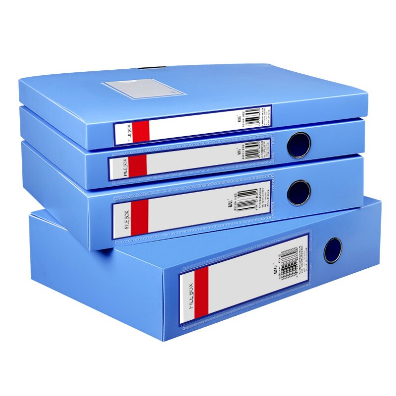 6 Pcs/lot A4 File Storage Boxes PP File Case Waterproof Dust-proof Business Contract Box office Folder File Bag Storage Supplies