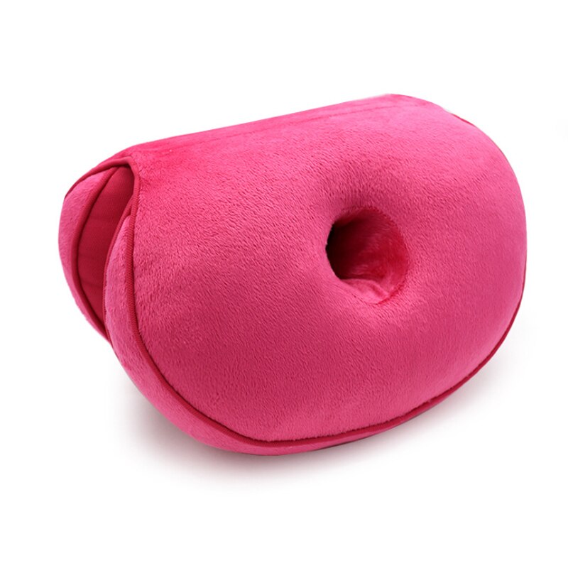 Dual Comfort Orthopedic Cushion Pelvis Pillow Lift Hips Up Seat Cushion Multifunction, for Pressure Relief: Rose