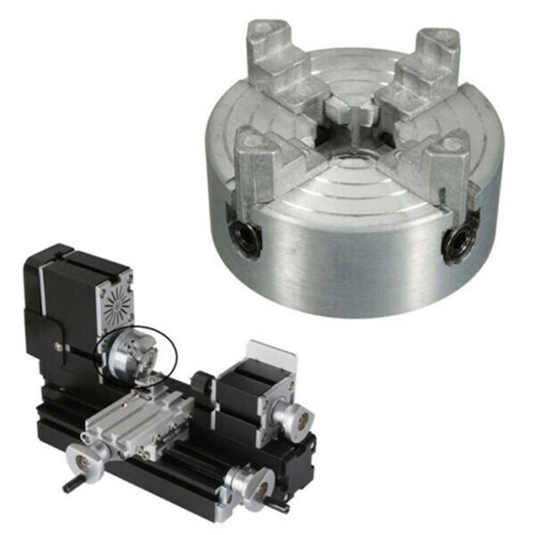 Mini Metal 4 Jaw Lathe Chuck Lathe Accessory Z011A 65x12mm TB