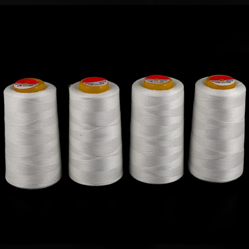 4 Cones (3000 yards each) Sewing Threads Polyester Threads Spool of Threads (402#) for Sewing Machine and Hand (Black)