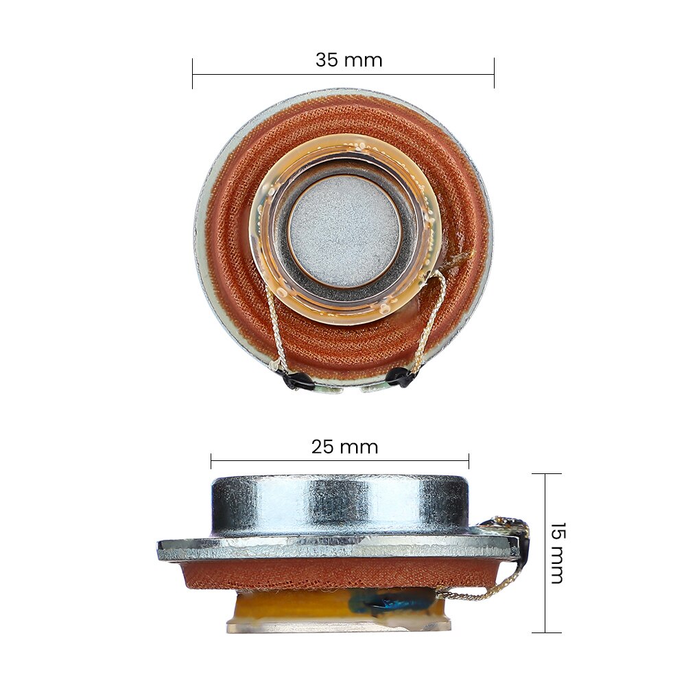 AIYIMA – 2 pièces à Vibration d&#39;avion de 35mm, 8 Watts, 4 Ohms