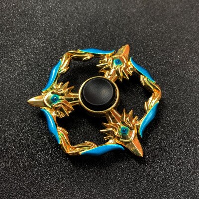 Yooap Hand Spinner Fidget Heptagonal Electroplate Hybrid Zinc Alloy Metal Fidget Metal Bearing Edc Finger Relieve Stress: Type G