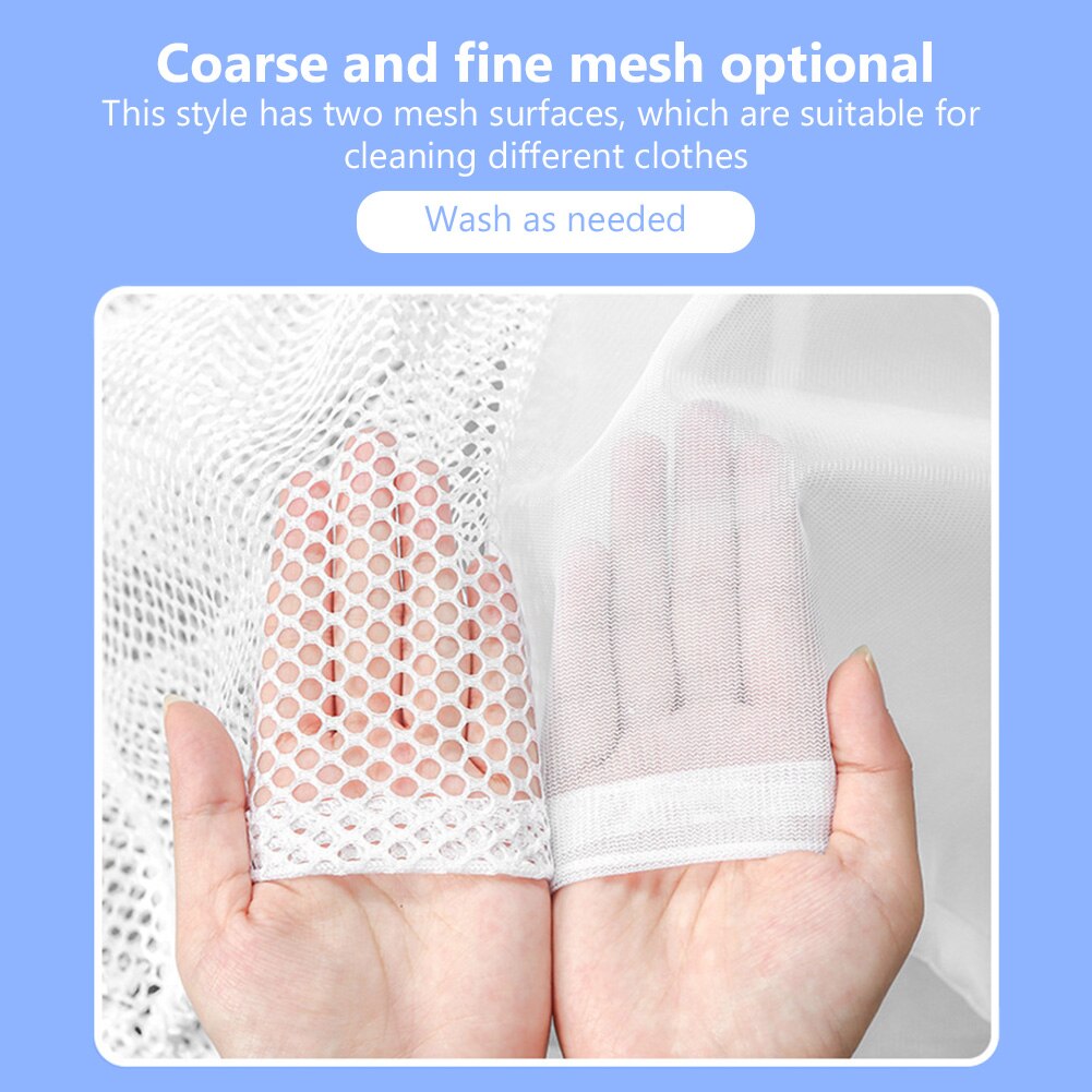 4 Size Washing Machine Laundry Bag Mesh Underwear Drawstring Bra Socks Wash Foldable Dirty Capacity Clothes Storage Household