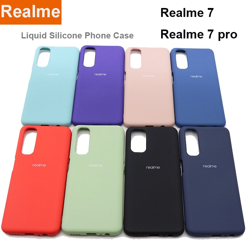 Stoßfeste schutzhülle aus flüssigsilikon für realme 7 Profi, passend für oppo realme 7 Profi, realme 7 und 7 Profi