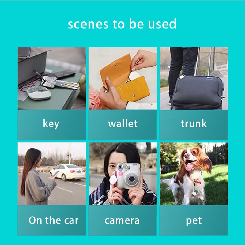 Trådløs cool nøglefinder varelokalisering nøglefinder med fjernbetjening 1 sender og 6 modtagere pet tracker pung tracker