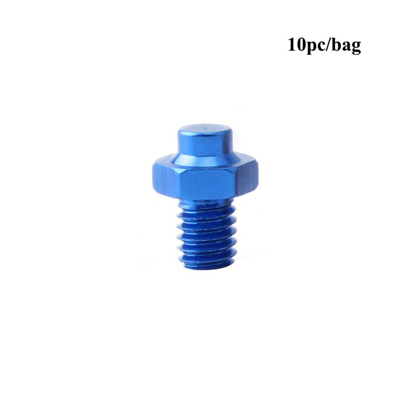 10PCS Aluminum Alloy Bicycle Pedal Bolt Pedal Fixed Studs Anti-Slip Mountain Bike Screws M4 Pedal Anti-Slip Screws: Blue