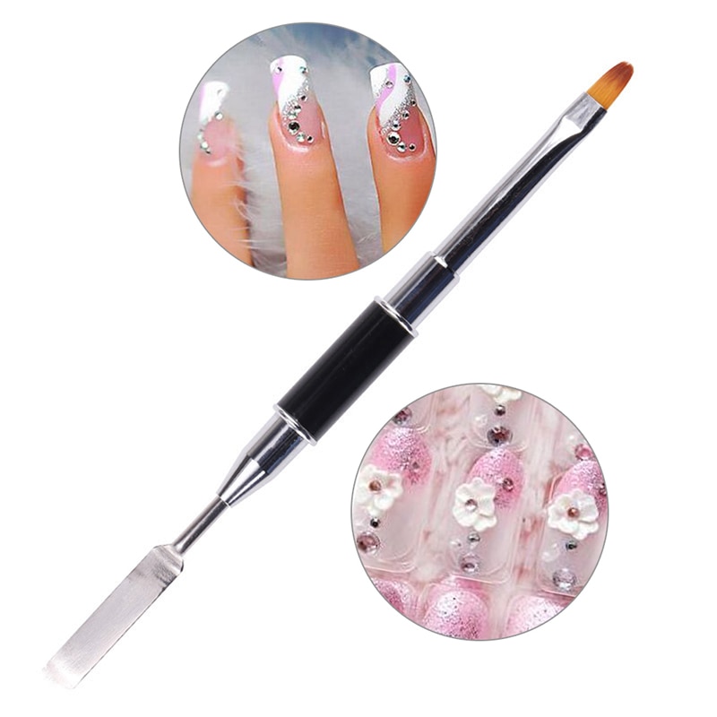 Dual Ended Nail Art Brush Uv Nail Gel Brush Nail Art Schilderen Pen Manicure Tool
