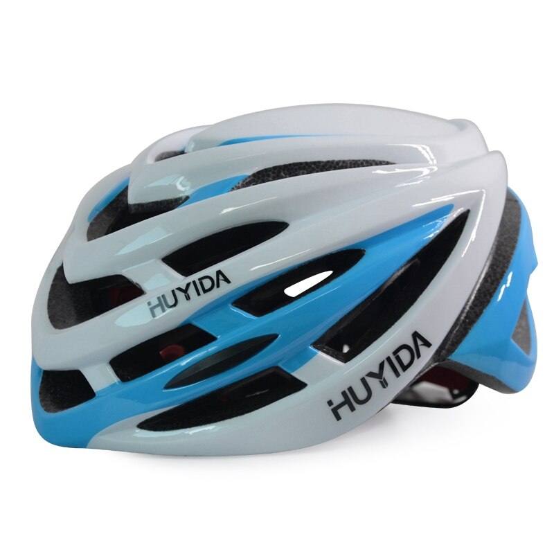 HUYIDA-casco de bicicleta para hombre y mujer, accesorio de protección para la cabeza, para ciclismo de montaña o de carretera, ligero y Extra grande, talla XL: WhiteBlue