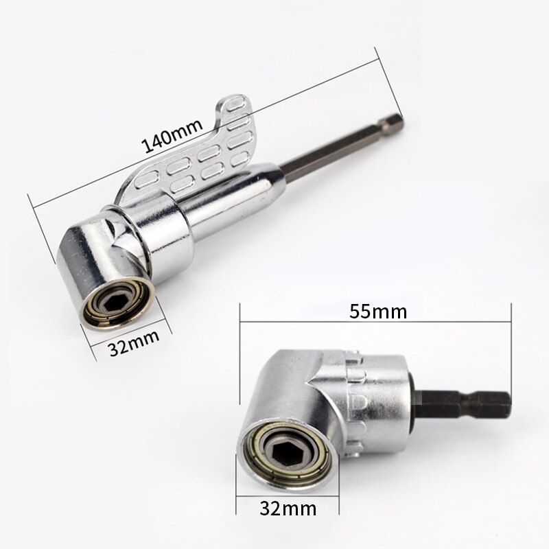 Universal Socket Wrench Electric Drill Adapter Set105 Degree Right Angle Drill Adapter Repair Tools