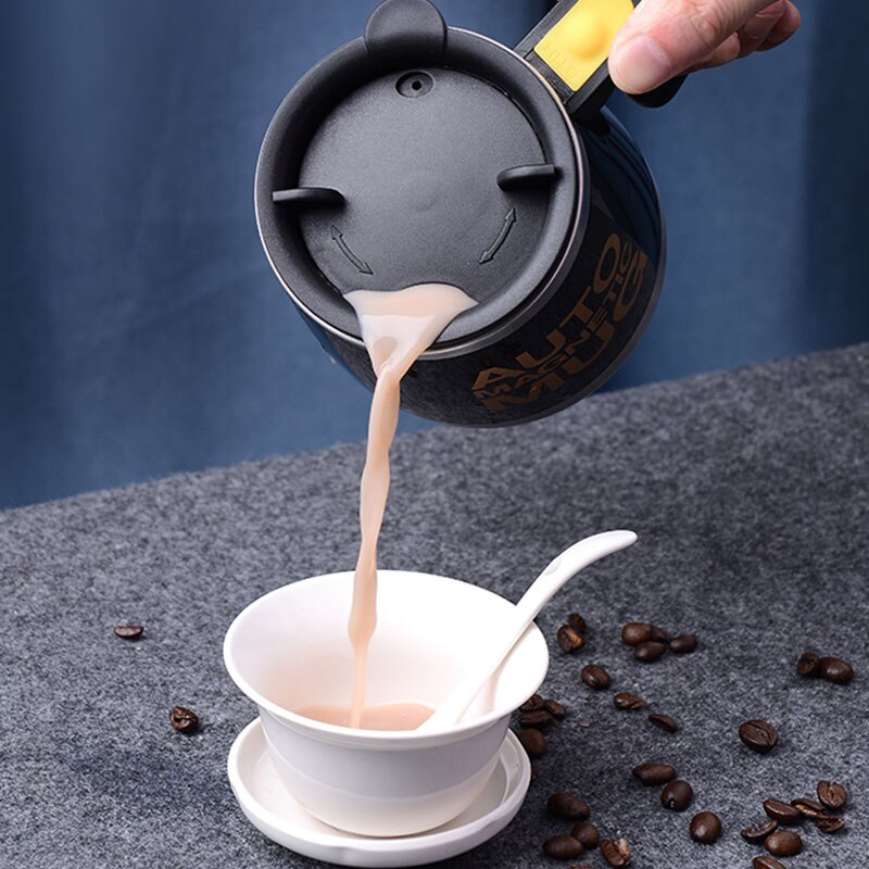 Tasse magnétique à agitation automatique, en acier inoxydable, mélange de café et de lait, mélangeur intelligent, mug thermos