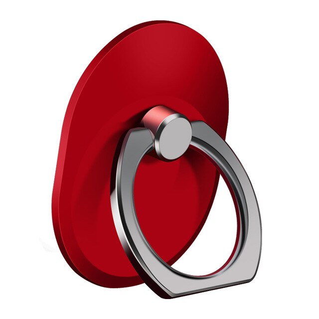 Luksusowy metalowy uchwyt na telefon komórkowy kształt zegara uniwersalny uchwyt magnetyczny do samochodu stojak akcesoria Ring Finger: A05-Red