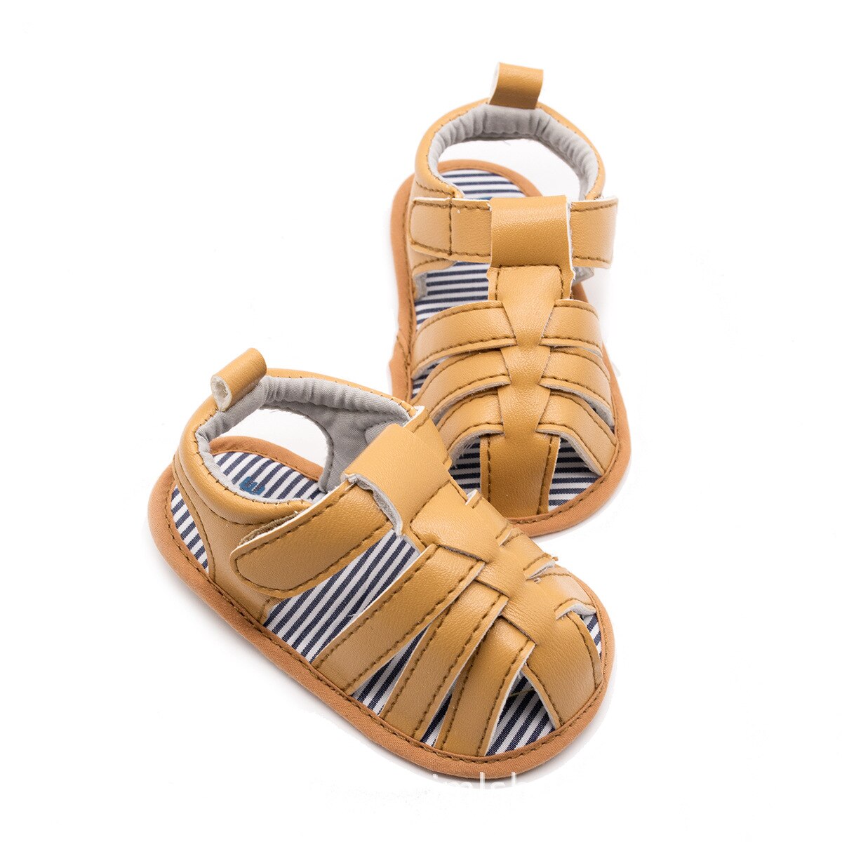 Baby sandalen schattige kleur baby jongen zomer schoenen 0-12m: Bruin / 1