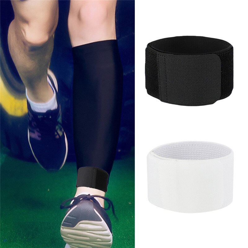 1 par ankel benskydd stannar fast bandagetejp benskydd förhindrar av justerbar elastisk fotboll sport underbensbandage