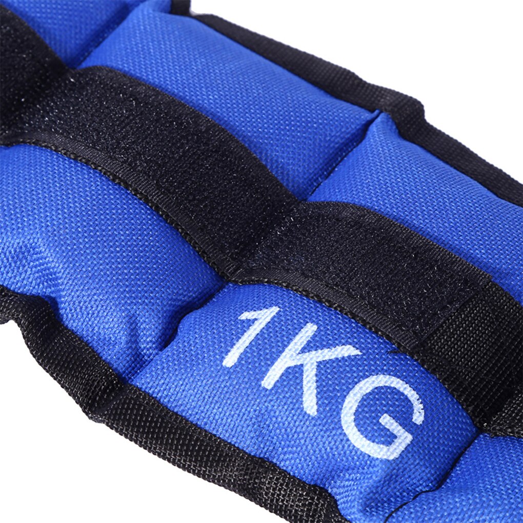 1kg/pair Wrist Ankle Weights Adjustable Sand Bag Weights Straps with Padding Exercise Fitness Running
